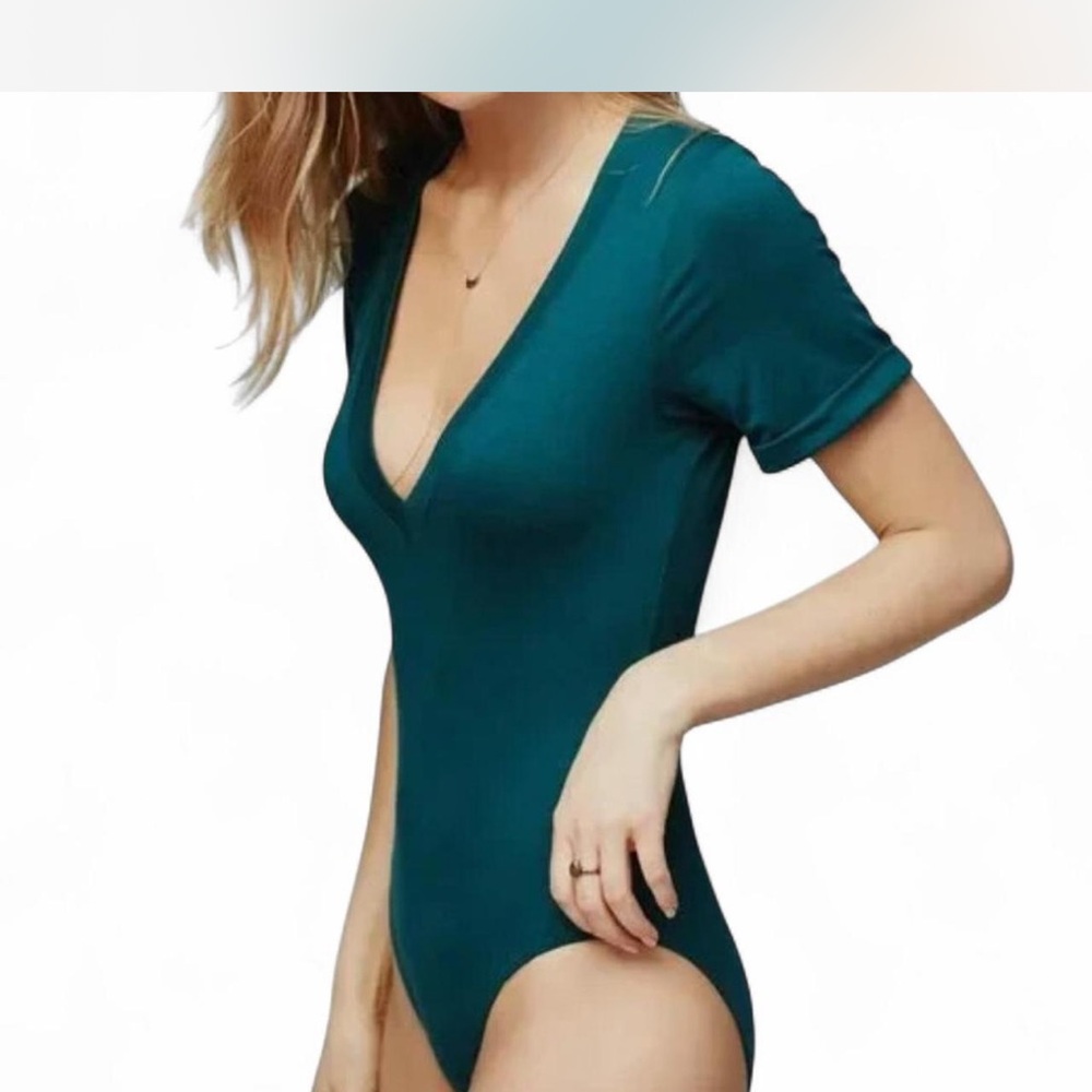 House of Harlow 1960 Deep Teal Bodysuit